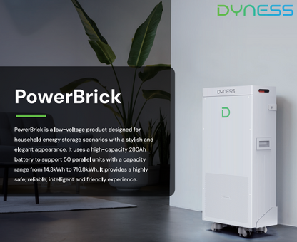 DYNESS PowerBrick Pro (14kWh) bis zu 716 kWh parallel