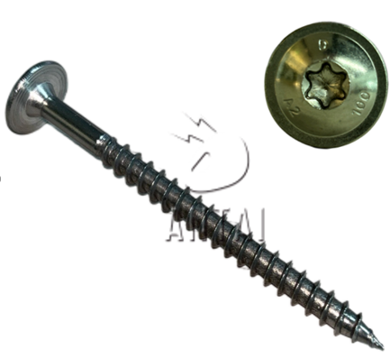 ANTAI Wood Self Taping Screws M8x100 Per 100 stuks