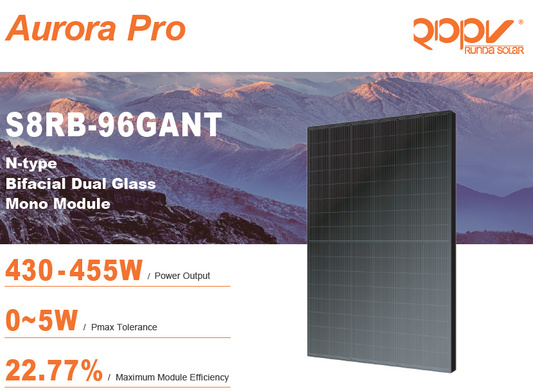 Runda Solar AURORA 450Wp Pro S8R-96GANT