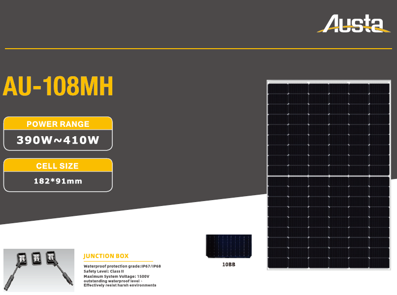 Austa Solar Austa Solar 410WP AU410-27V-MHB β BeeSmart Wholesale