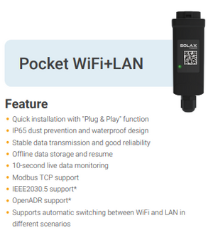 Solax Pocket Wifi + LAN