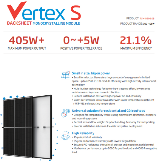 Trina Solar Vertex 400 Wp TSM-400DE09.08