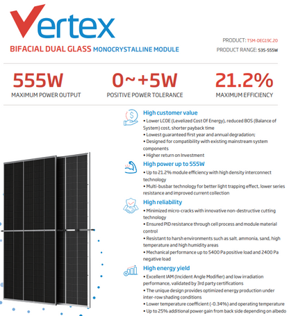 Trina Solarmodul 550W