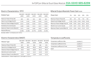 Solar Space 630wp SSA-66HD Silver Frame